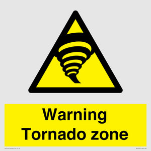 Warning Tornado zone